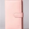 Lakeland Leather Medium Leather Tab Purse In Blush Pink | Purses & Card Holders
