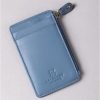Lakeland Leather Lakeland Leather Keyring Card Holder In Denim Blue | Purses & Card Holders