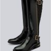 Lotus Lotus Bessie Knee High Boots In Black | Boots