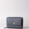 Lakeland Leather Anlea Leather Cross Body Clutch Bag In Navy | Cross Body Bags